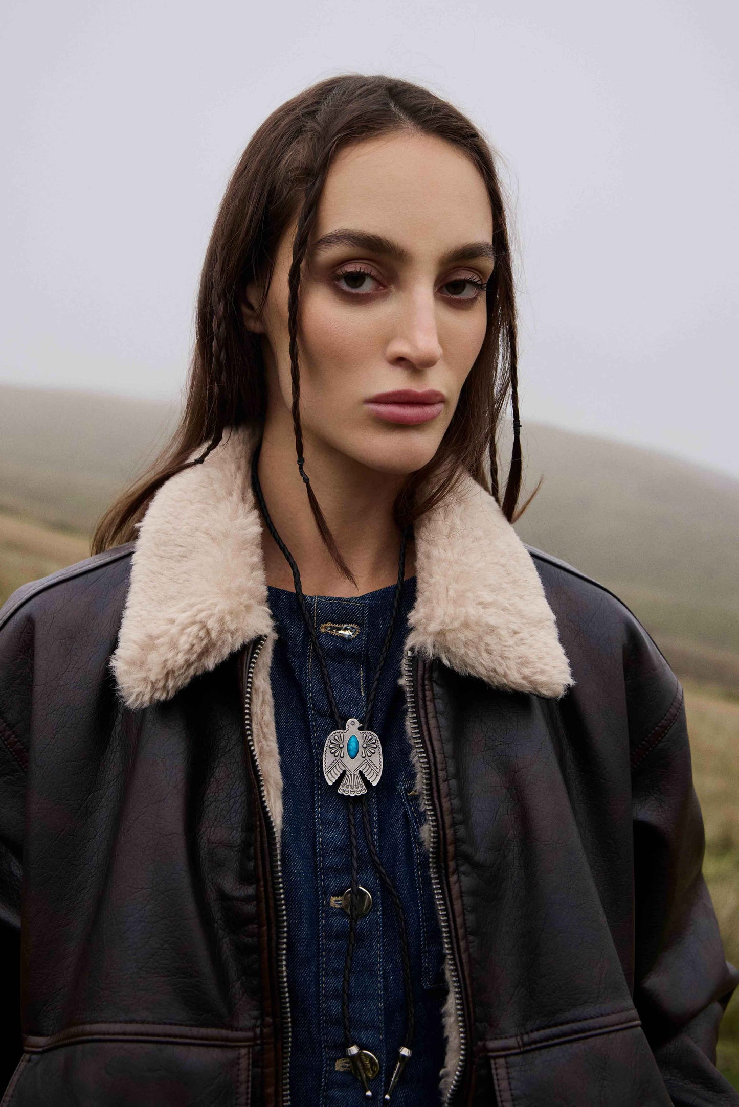 Myra Mystic Skies Bolo Tie in Mesa Turquoise Myra USA