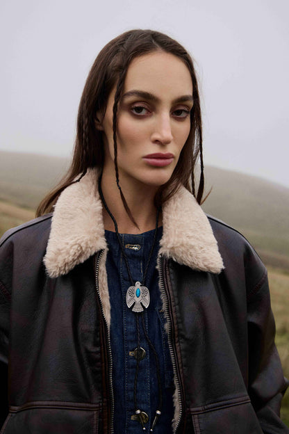 Myra Mystic Skies Bolo Tie in Mesa Turquoise Myra USA
