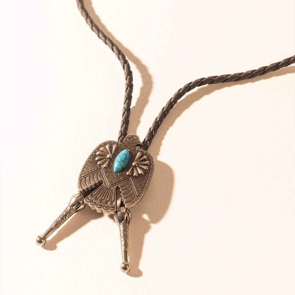 Myra Mystic Skies Bolo Tie in Mesa Turquoise Myra USA