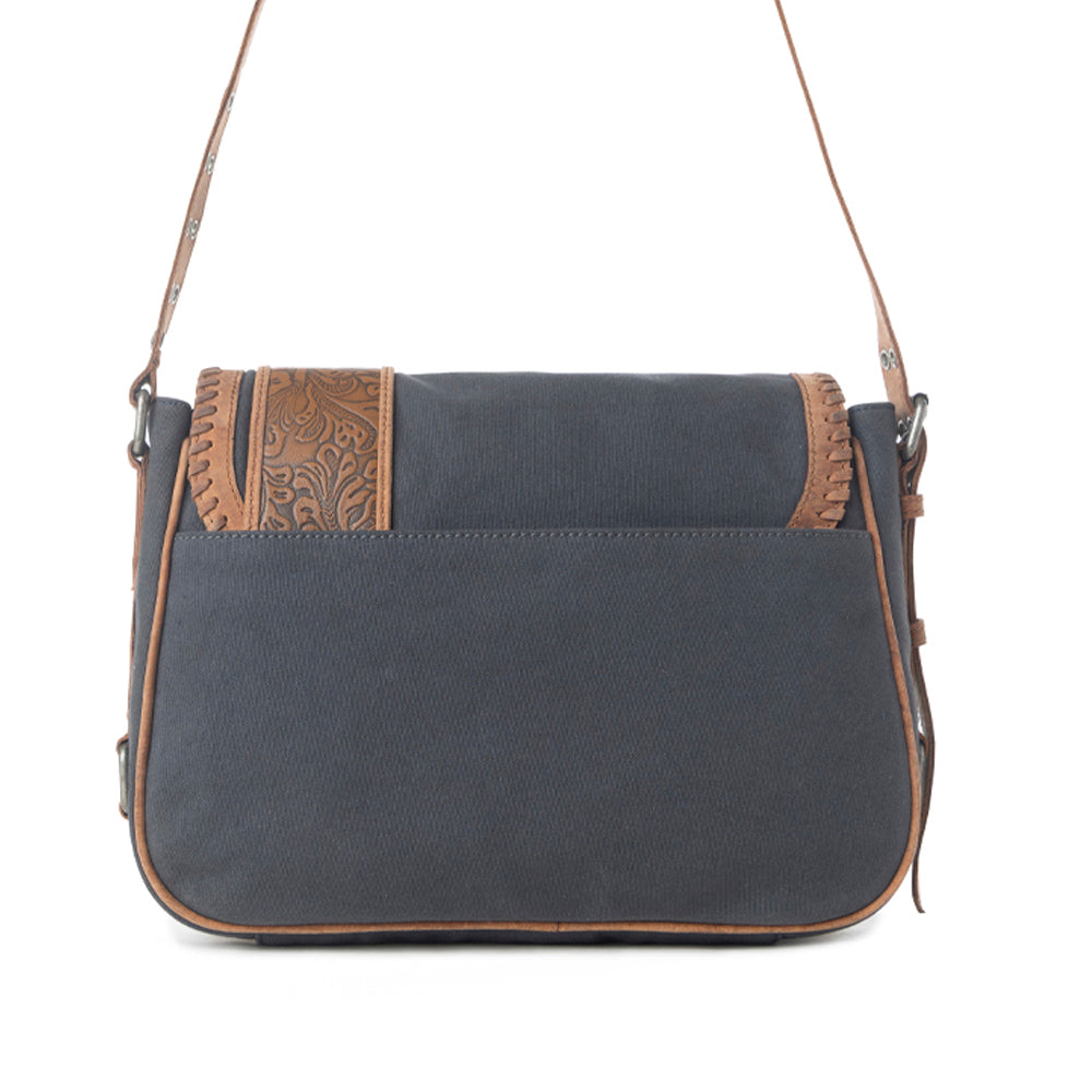 Myra Outlaw's Travels Leather Shoulder Bag in Copper Tan Myra USA