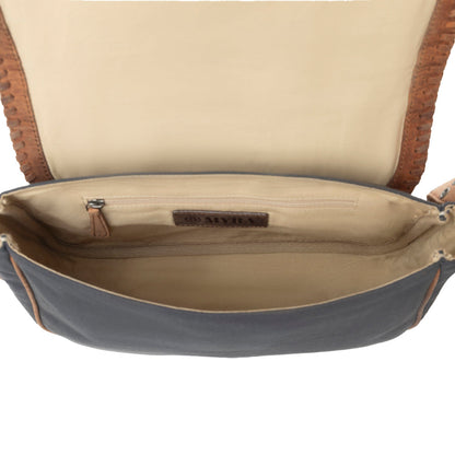 Myra Outlaw's Travels Leather Shoulder Bag in Copper Tan Myra USA