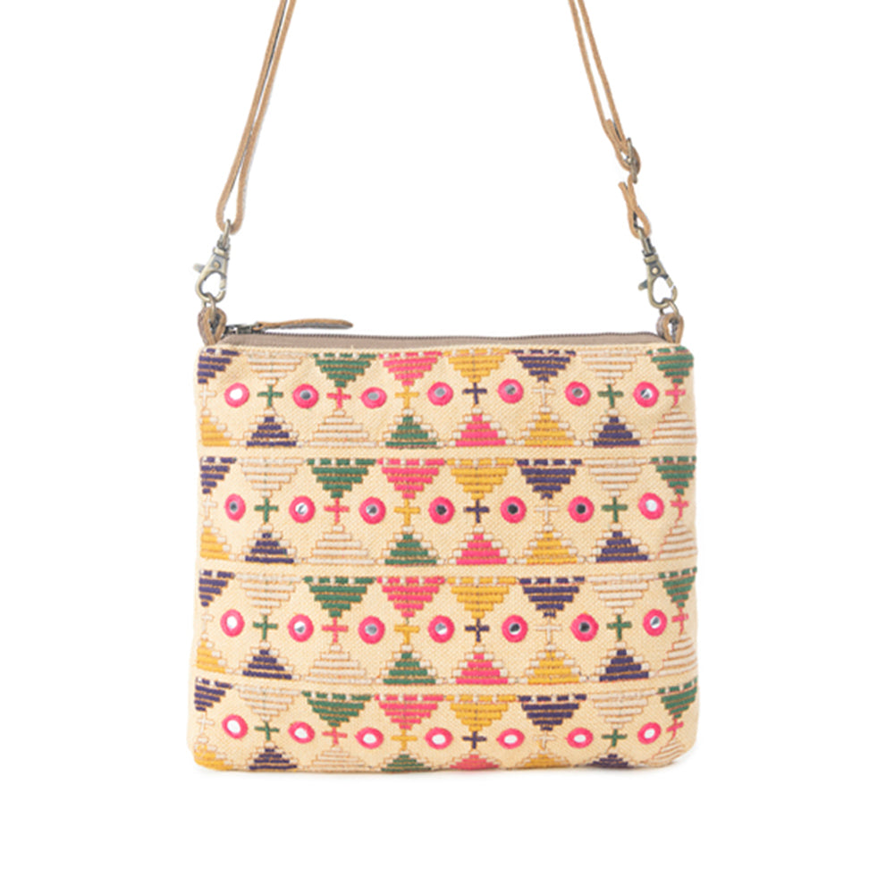 Myra Western Fiesta Crossbody Bag in Boho Saffron Myra USA