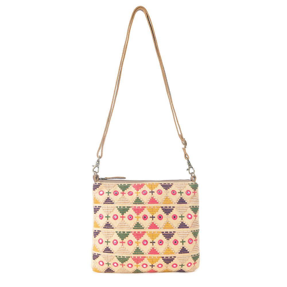 Myra Western Fiesta Crossbody Bag in Boho Saffron Myra USA