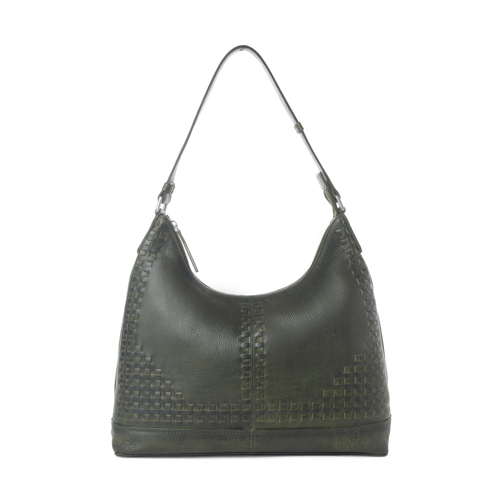 Myra Zidana Marlowe Dusk Veg Tanned Leather Bag in Twilight Smoke Myra USA
