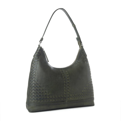 Myra Zidana Marlowe Dusk Veg Tanned Leather Bag in Twilight Smoke Myra USA