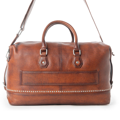 Myra Zidana Sundown Plains Veg Tanned Leather Traveller Bag in Auburn Ember Myra USA