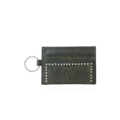 Myra Zidana Steelhoof Studded Veg Tanned Leather Wallet in Ranch Pine Myra USA