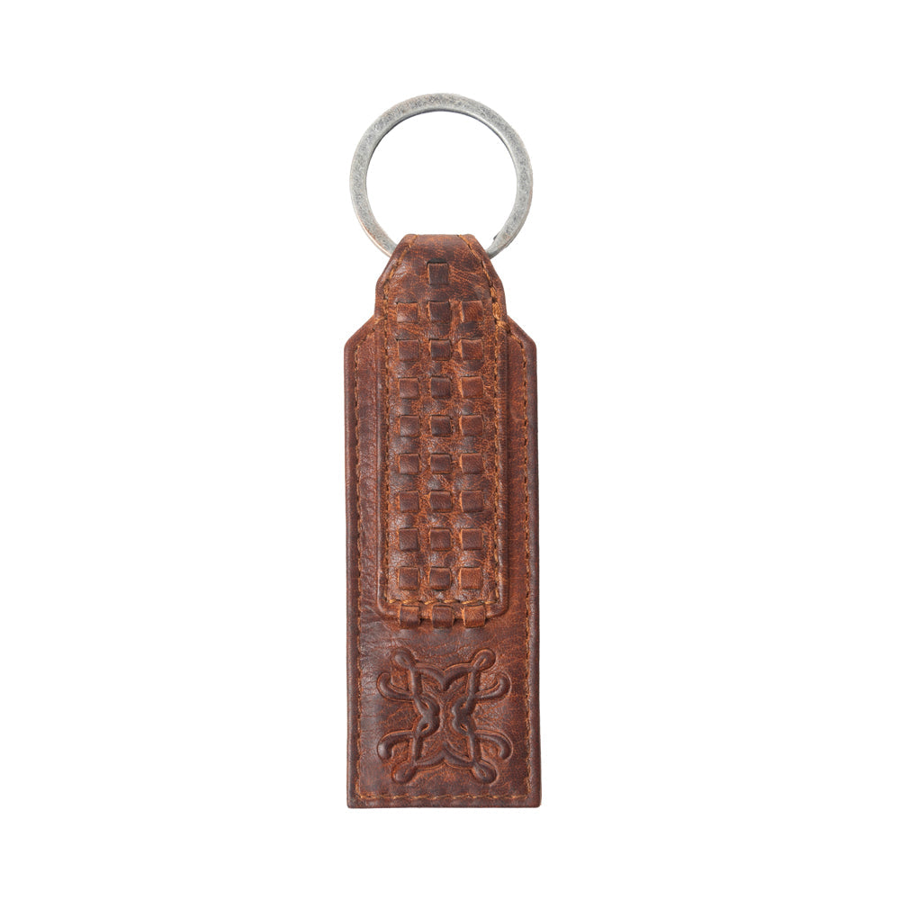 Myra Zidana Ardan Artistry Veg Tanned Leather Keyfob in Wild Ember Myra USA