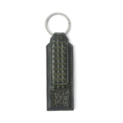 Myra Zidana Ardan Artistry Veg Tanned Leather Keyfob in Sage Shadow Myra USA
