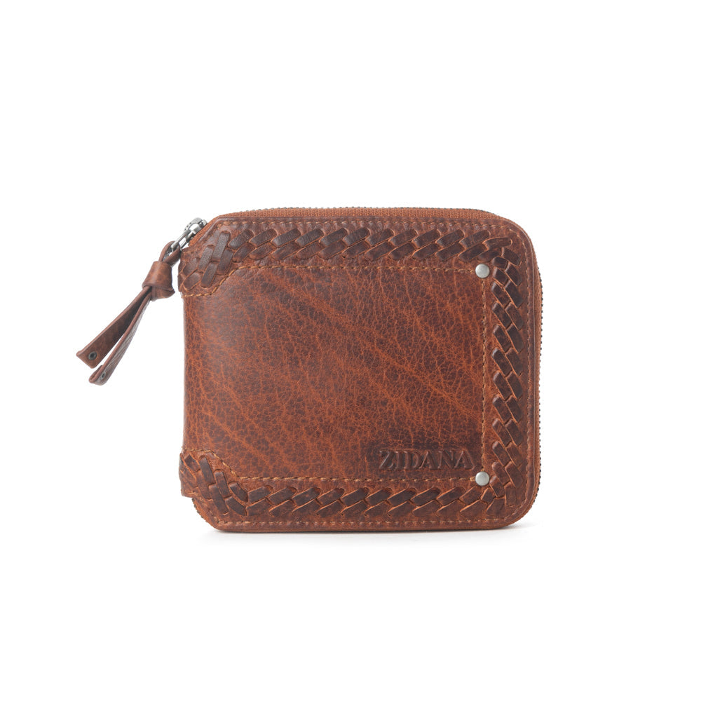 Myra Zidana Dante Men's Veg Tanned Leather Wallet in Sierra Copper Myra USA