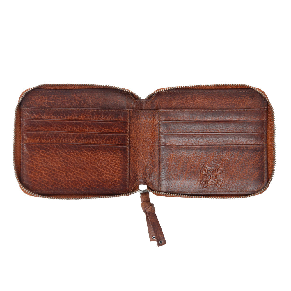 Myra Zidana Dante Men's Veg Tanned Leather Wallet in Sierra Copper Myra USA