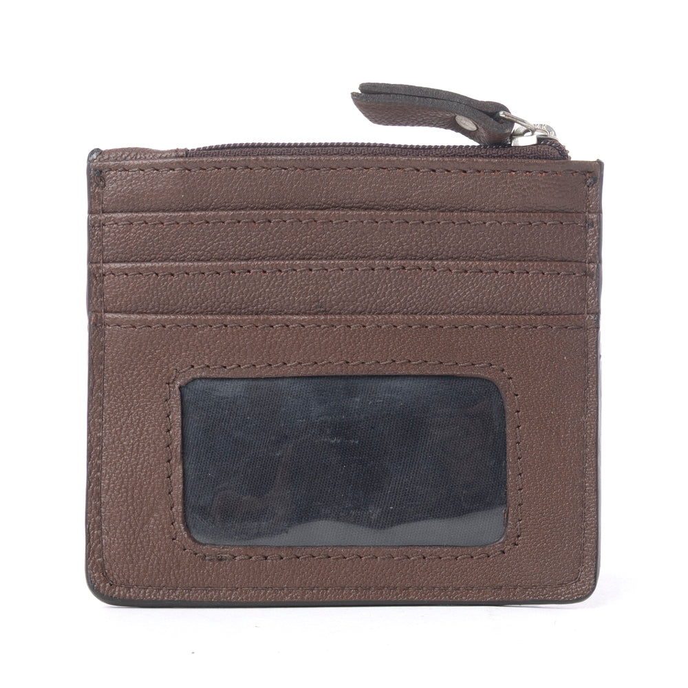 Myra Briar Creek Handtooled Leather Credit Card Holder in Sage Tan Myra USA
