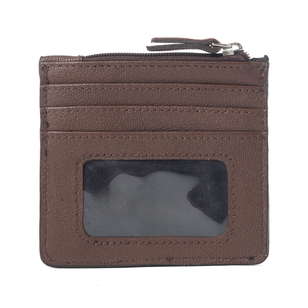 Myra Briar Creek Handtooled Leather Credit Card Holder in Heritage Brown Myra USA