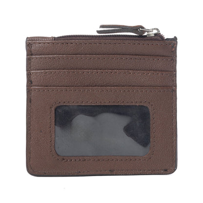 Myra Briar Creek Handtooled Leather Credit Card Holder in Heritage Brown Myra USA