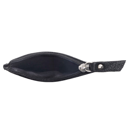 Myra Briar Creek Handtooled Leather Credit Card Holder in Ebony Caramel Myra USA