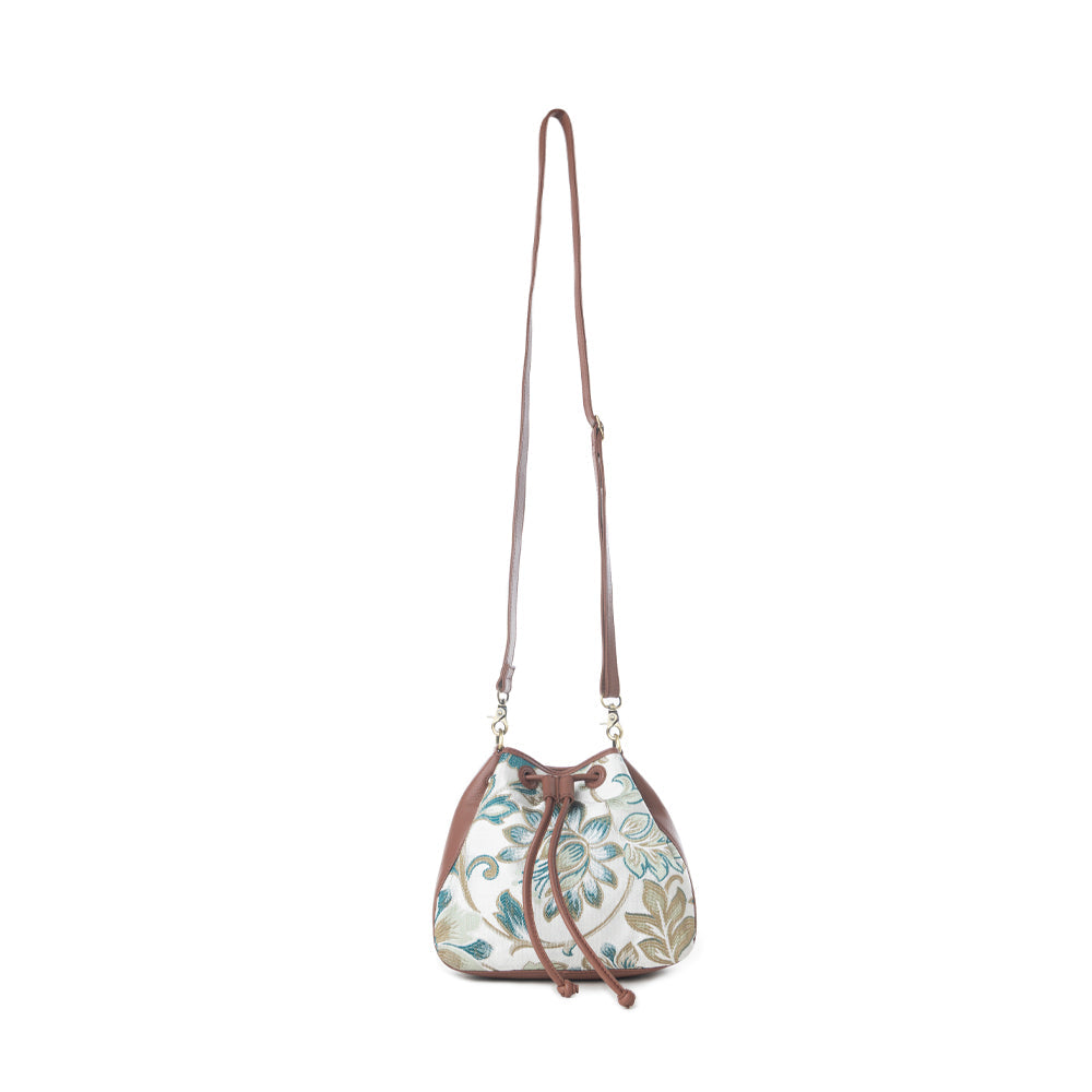 Myra Old Soul Bucket Bag in Alpine White Myra USA
