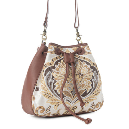 Myra Old Soul Bucket Bag in Golden Ivory Myra USA