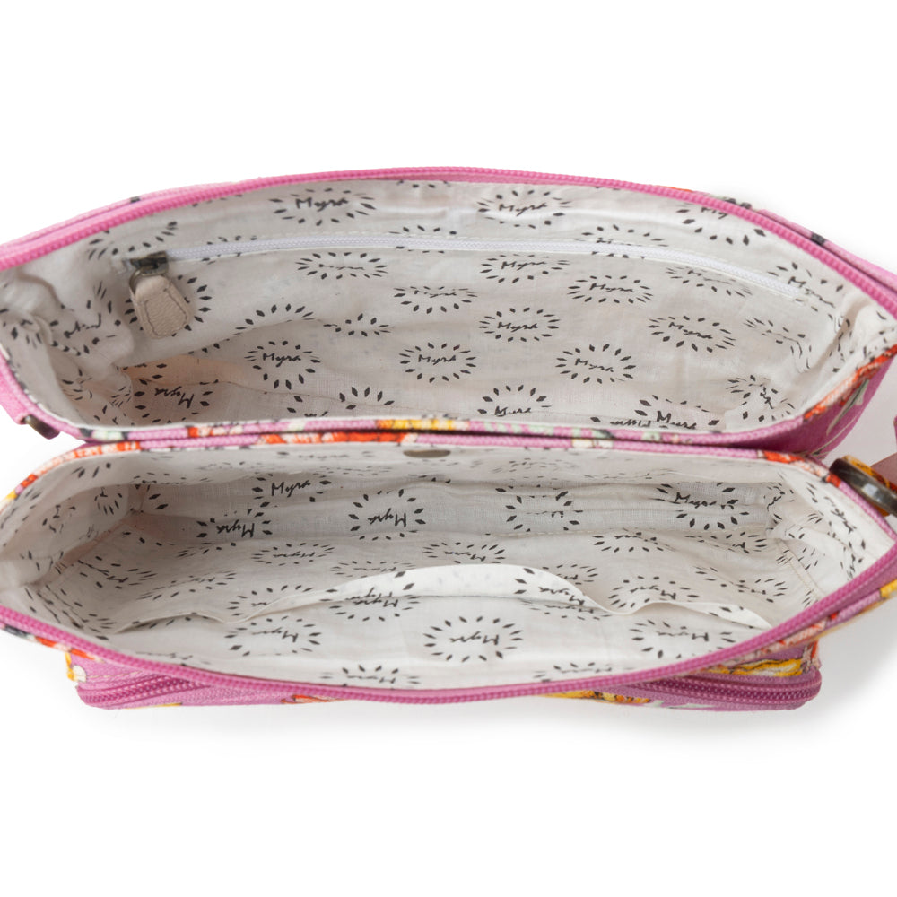 Myra Florabelle Crossbody Bag in Peach Summer Myra USA