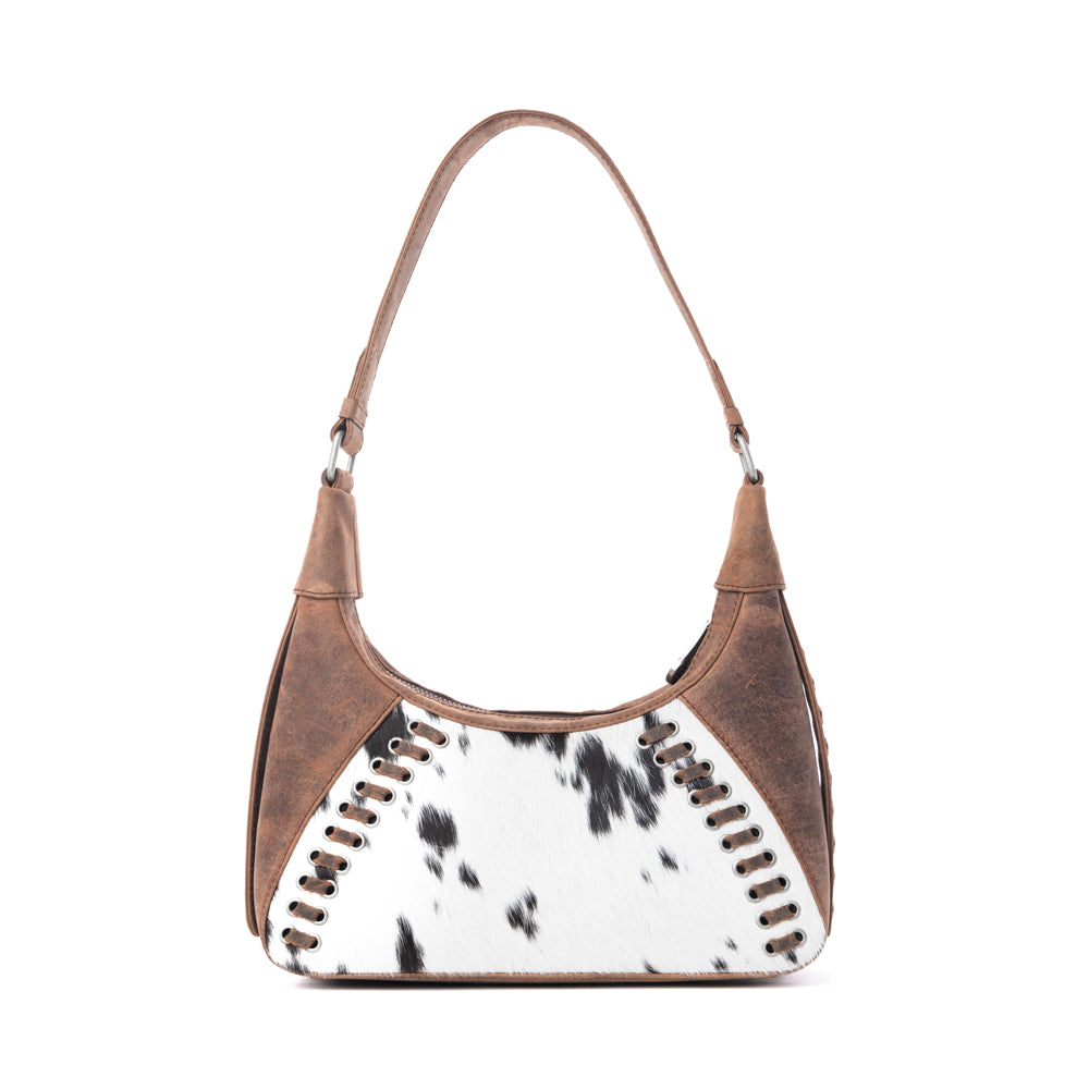 Myra Redrock Vale Embossed Leather Bag in Tobacco Cream Myra USA