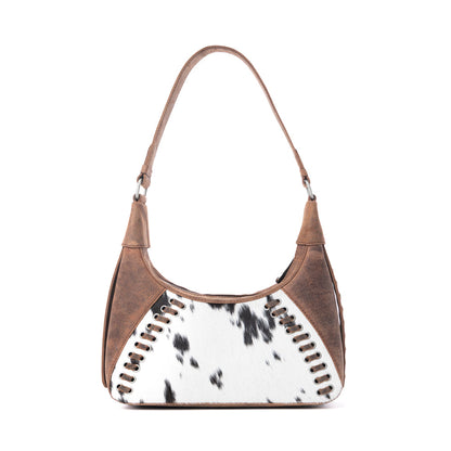 Myra Redrock Vale Embossed Leather Bag in Tobacco Cream Myra USA
