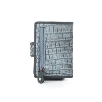 Myra Silver Creek Leather Credit Card Holder in Ashen Grey Myra USA
