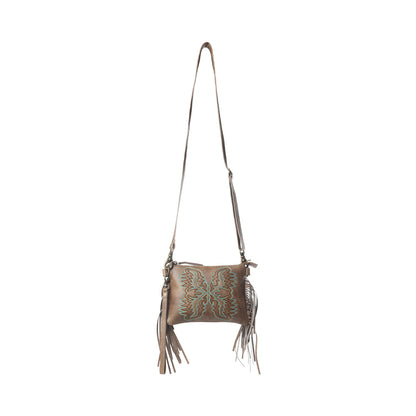 Myra ThunderFly Fringed Leather Bag in Mojave Brown Myra USA