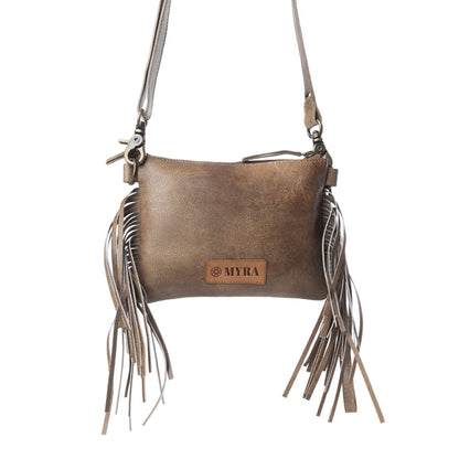 Myra ThunderFly Fringed Leather Bag in Mojave Brown Myra USA