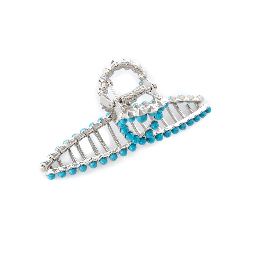 Myra Azure Arc Hair Clip in Cerulean Blue Myra USA