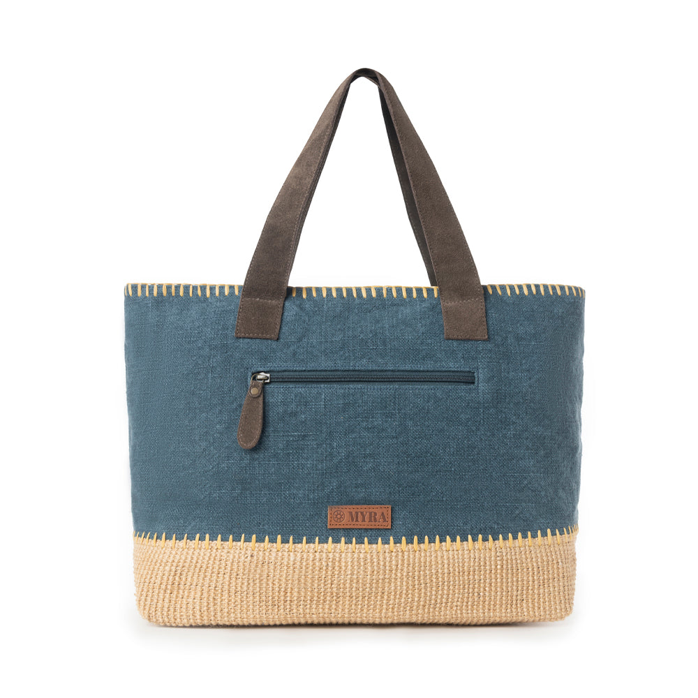 Myra Willow Wanderer Tote Bag in Sage Blue Myra USA