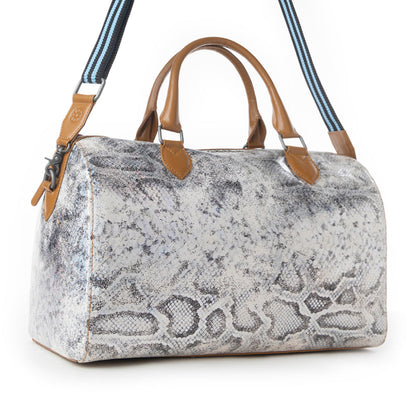 Myra Ranger's Echo Snake Print Leather Duffle Bag for Men in Aurora Viper Myra USA