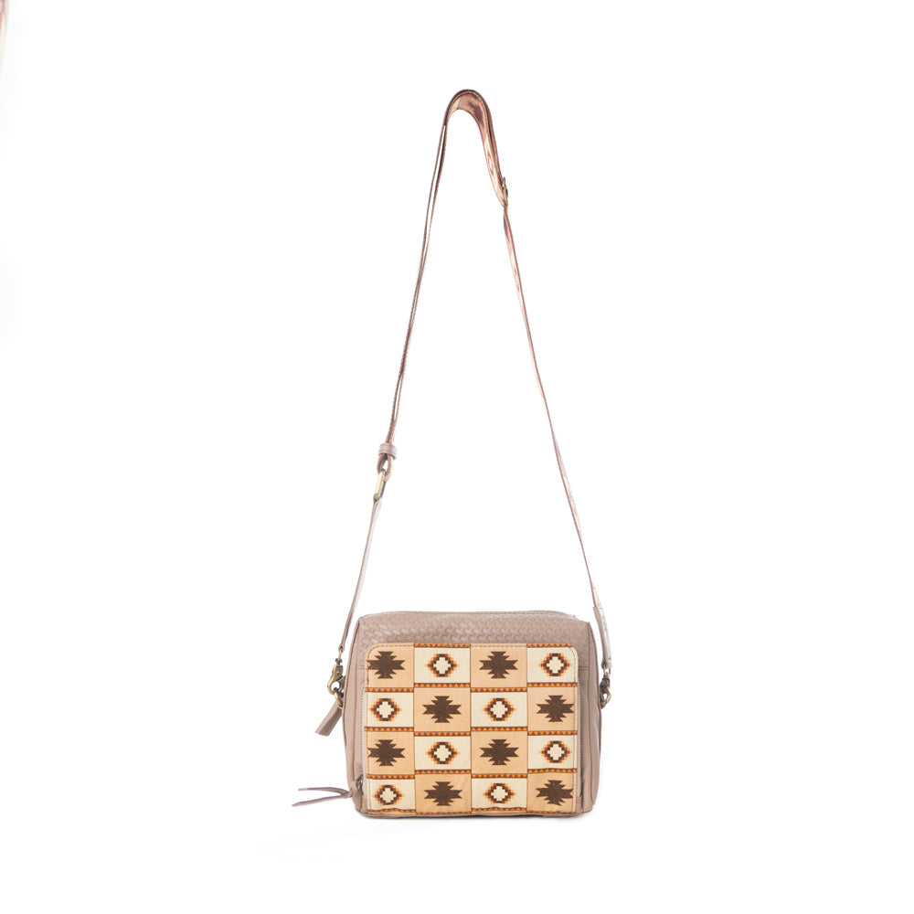 Myra Pueblo Sun Crossbody Bag in Honey Almond Myra USA