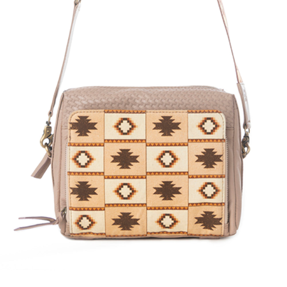 Myra Pueblo Sun Crossbody Bag in Honey Almond Myra USA