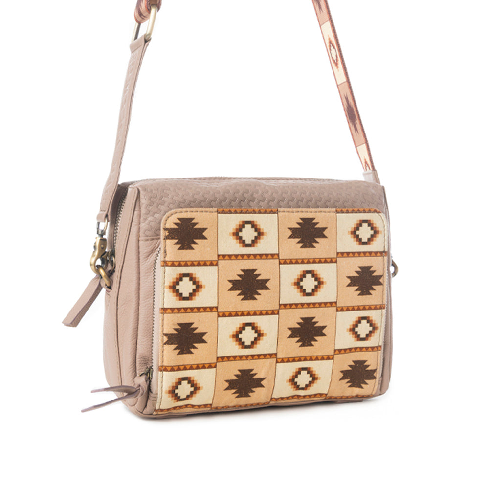 Myra Pueblo Sun Crossbody Bag in Honey Almond Myra USA