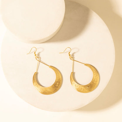 Myra Crescent Earrings in Amber Myra USA