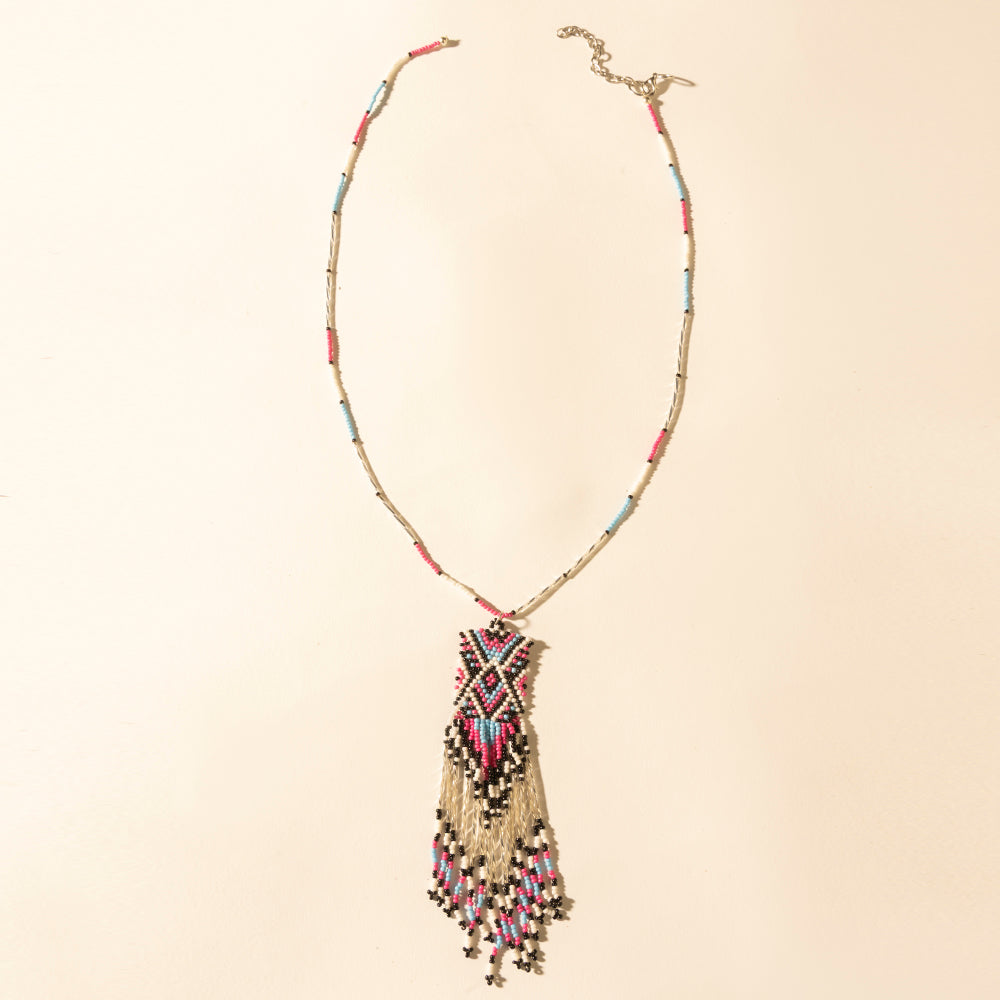 Myra Sky and Coral in necklace in Turquoise Myra USA