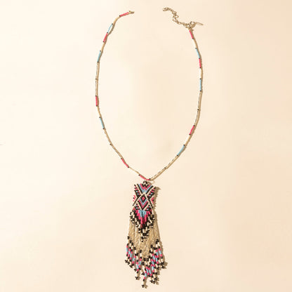 Myra Sky and Coral in necklace in Turquoise Myra USA