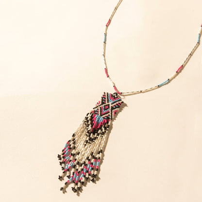 Myra Sky and Coral in necklace in Turquoise Myra USA