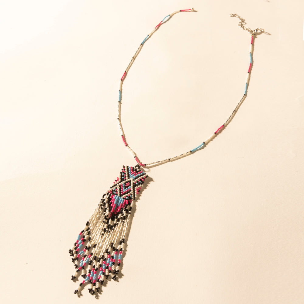 Myra Sky and Coral in necklace in Turquoise Myra USA