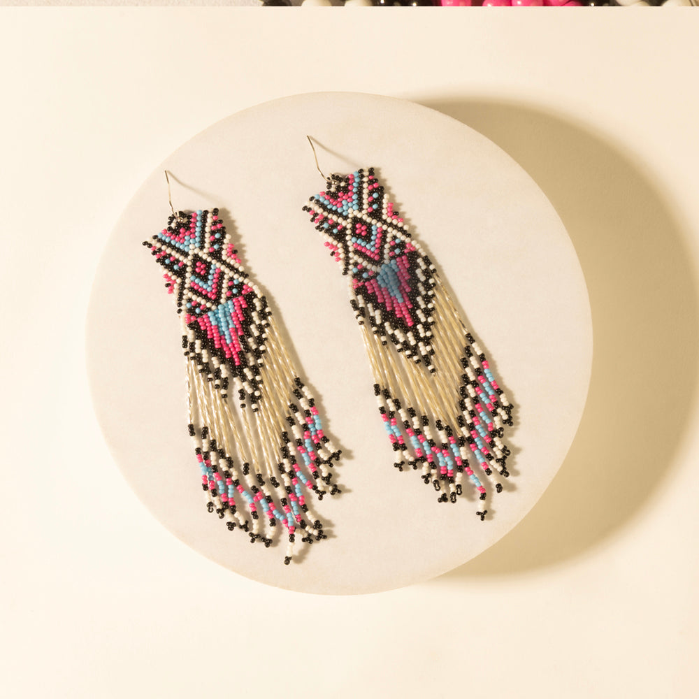 Myra Tidal treasure beaded earring in Ivory Myra USA