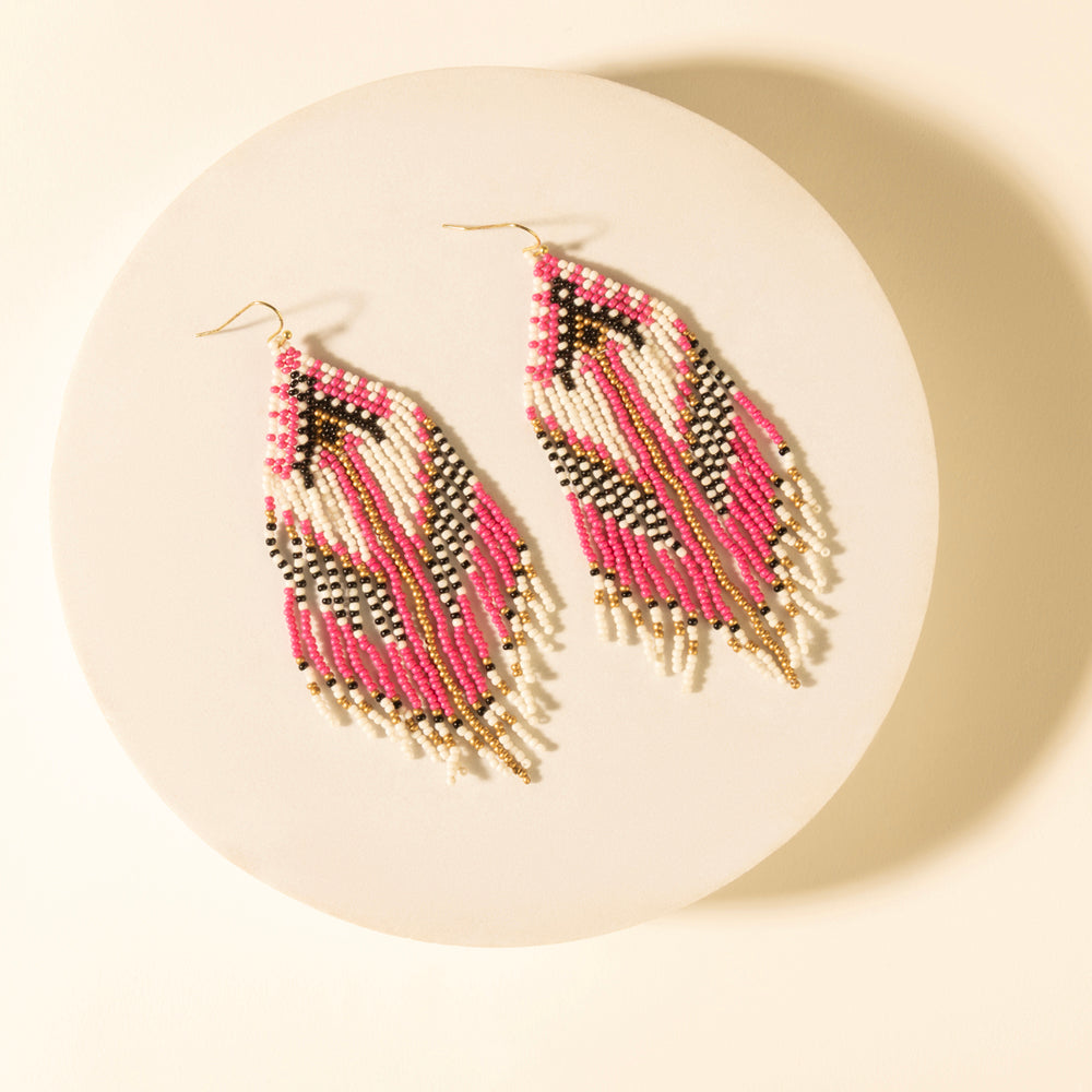 Myra Wildloom Chevron Drops in Dusty Rose Myra USA