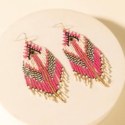 Myra Wildloom Chevron Drops in Dusty Rose Myra USA