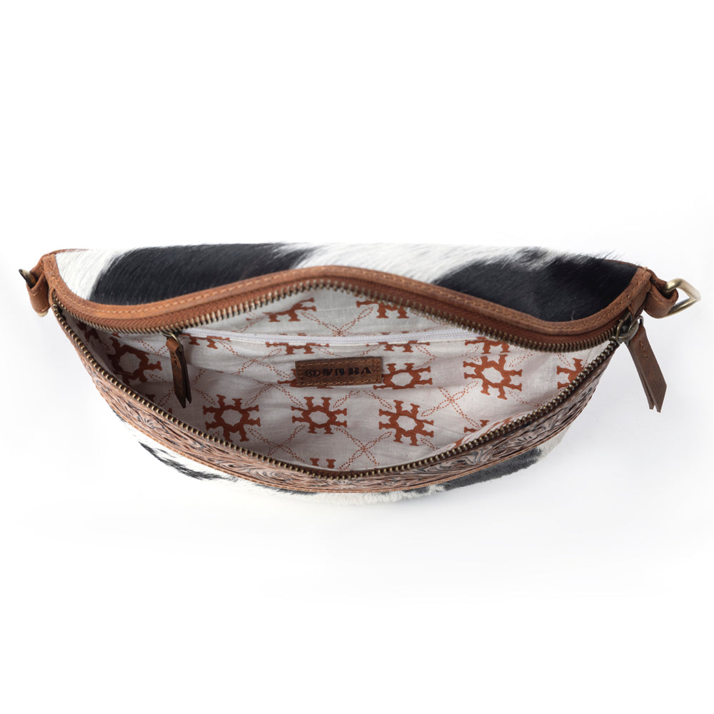 Myra Wildwood Handtooled Bag in Walnut Crest Myra USA