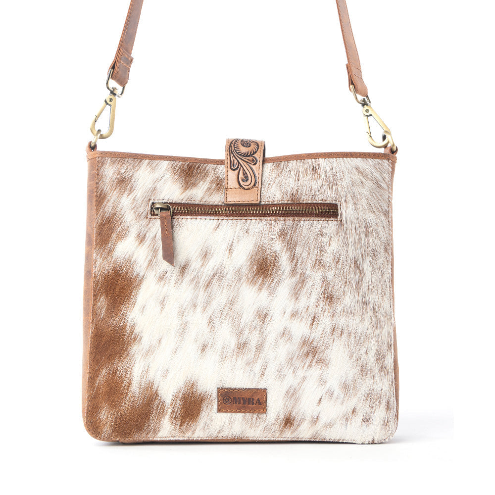 Myra Maple Creek Handtooled Bag in Sandroot Brown Myra USA