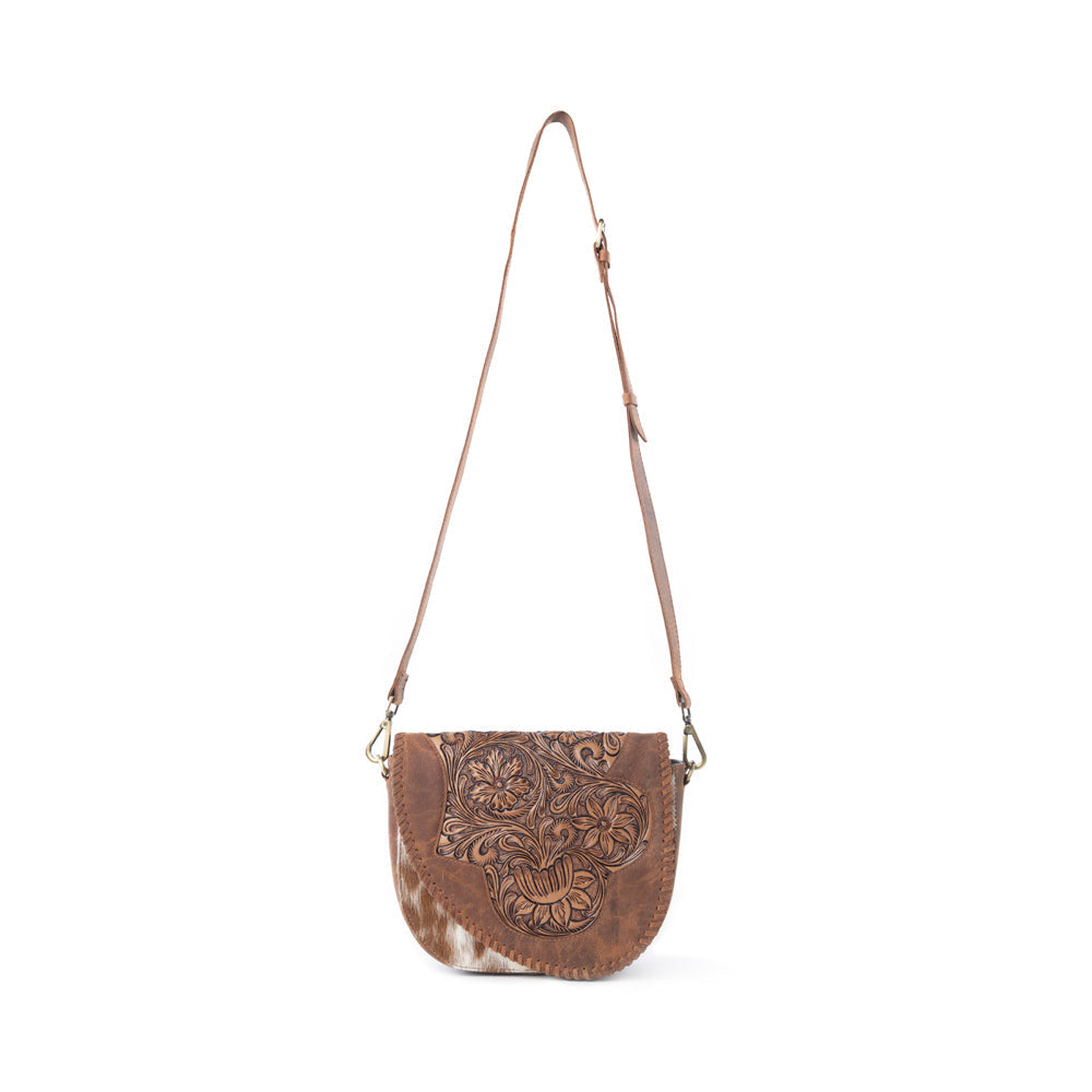 Myra Bronco Ridge Handtooled Bag in Canyon Tan Myra USA