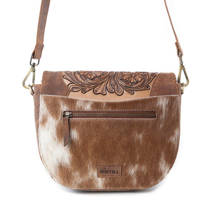 Myra Bronco Ridge Handtooled Bag in Canyon Tan Myra USA