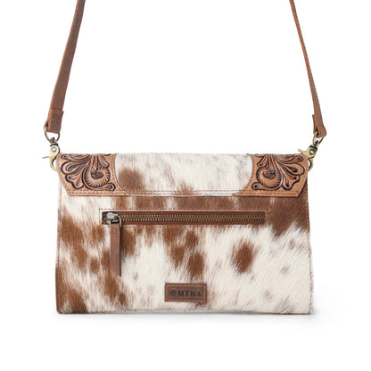 Myra Vinebloom Carve Handtooled Bag in Sienna Frost Myra USA