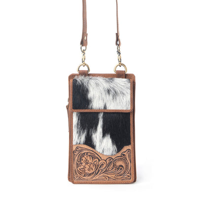 Myra Duneland Rise Handtooled Bag in Brindle Ivory Myra USA