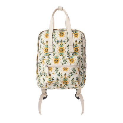 Myra Pine Meadow Cotton & Leather Crossbody Bag in Mustard Cream Myra USA