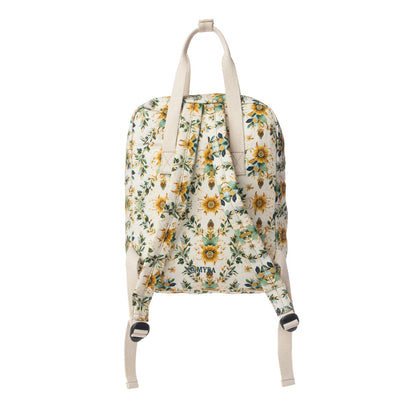 Myra Pine Meadow Cotton & Leather Crossbody Bag in Mustard Cream Myra USA