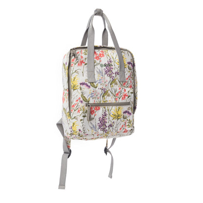 Myra Pine Meadow Cotton & Leather Crossbody Bag in Garden White Myra USA